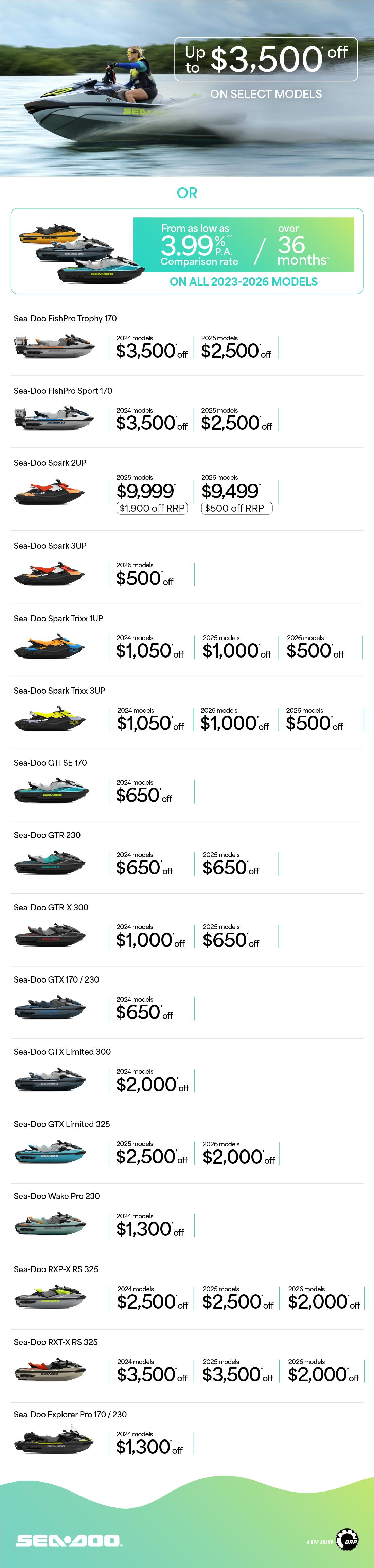 2026 Model Year Offers